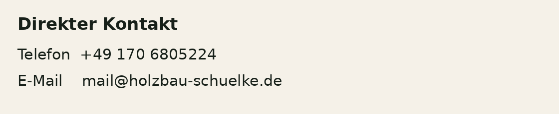 Kontaktdaten Holzbau Schülke